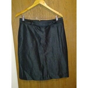 WORTHINGTON Women's Gray Glitter Skirt Size 10